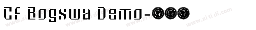 CF Bogswa Demo字体转换